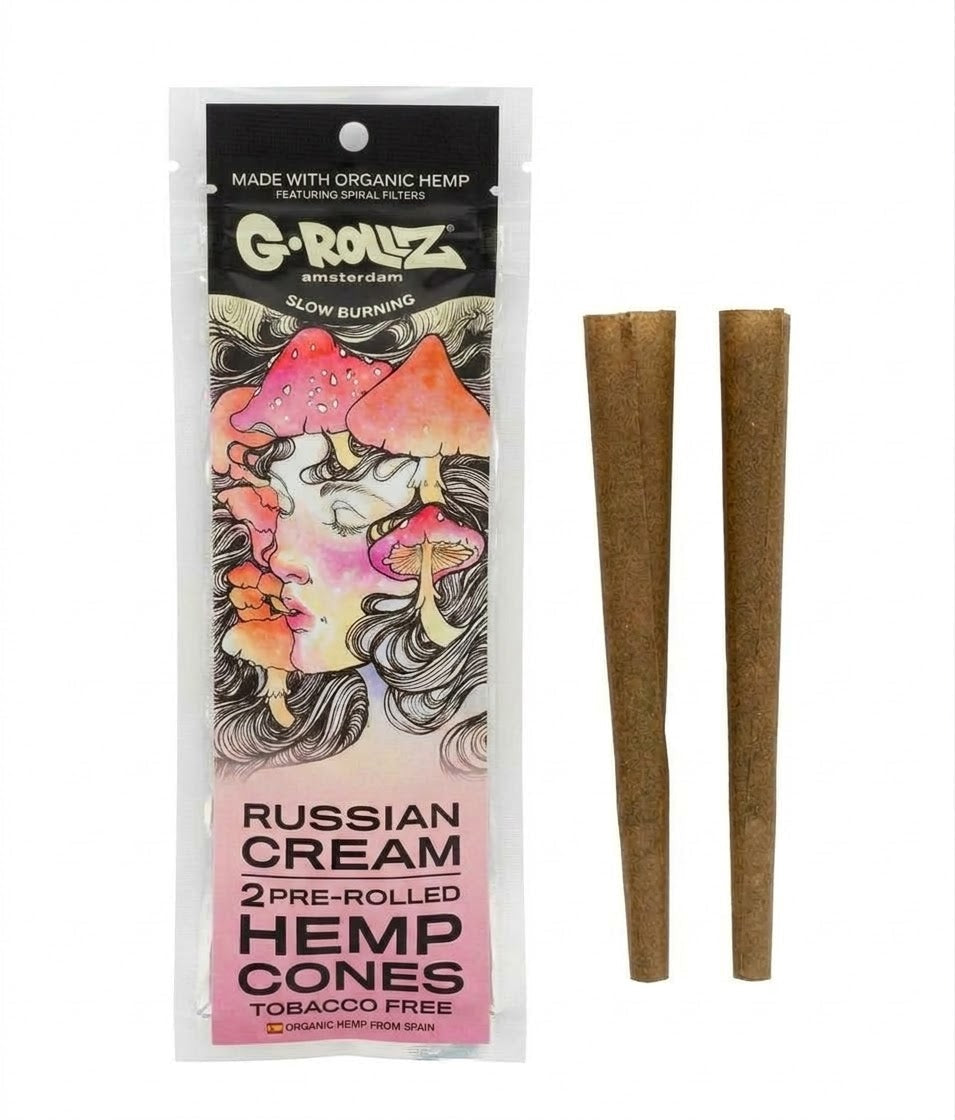 G-Rollz 2 Pre-Rolled Hemp Cones - Russian Cream