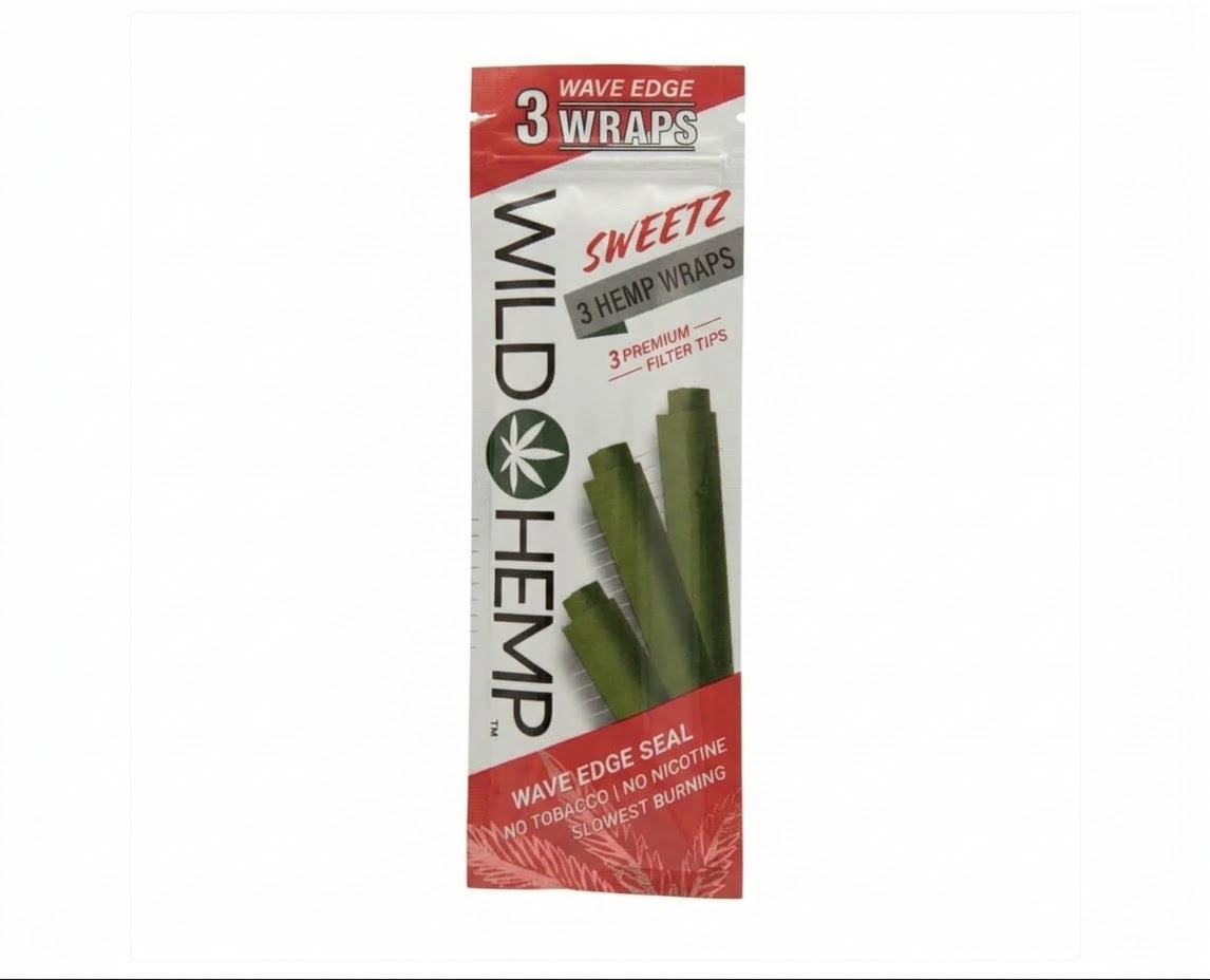CDU Wild Hemp: 3 Hemp Wraps - Sweetz