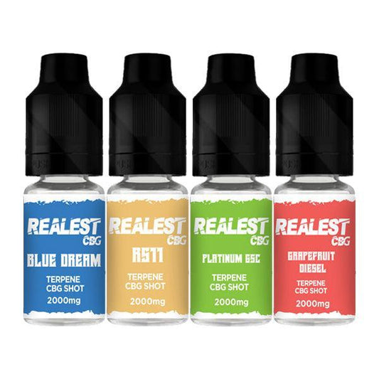 Realest CBD 2000mg Terpene Infused CBG Booster Shot 10ml (BUY 1 GET 1 FREE)