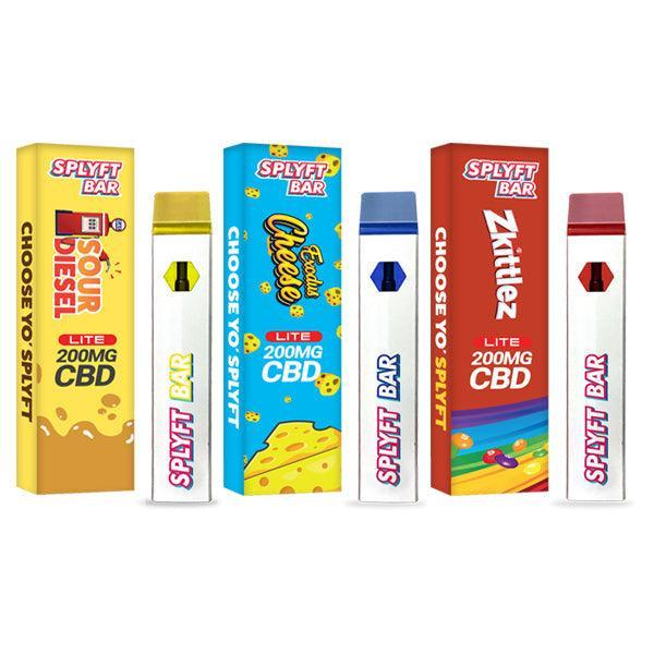SPLYFT BAR LITE 200mg Full Spectrum Flowform CBD Disposable Vape