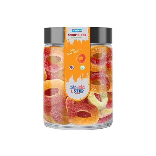 1 Step CBD Standard Gummies 1200mg (400g) (BUY 1 GET 1 FREE) - remedykartelcbd1stop