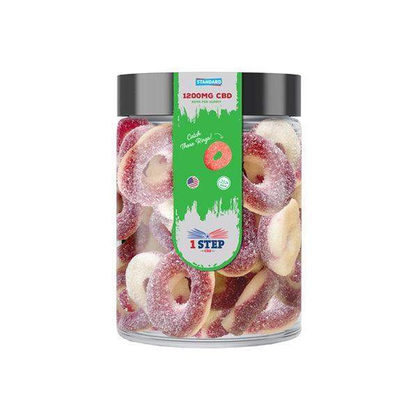 1 Step CBD Standard Gummies 1200mg (400g) (BUY 1 GET 1 FREE) - remedykartelcbd1stop