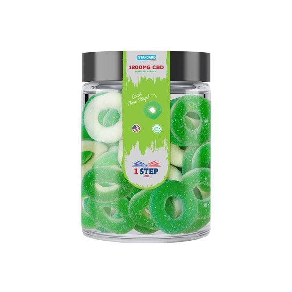 1 Step CBD Standard Gummies 1200mg (400g) (BUY 1 GET 1 FREE) - remedykartelcbd1stop