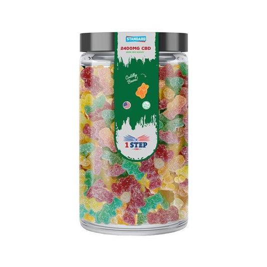1 Step CBD Standard Gummies 2400mg (800g) (BUY 1 GET 1 FREE) - remedykartelcbd1stop