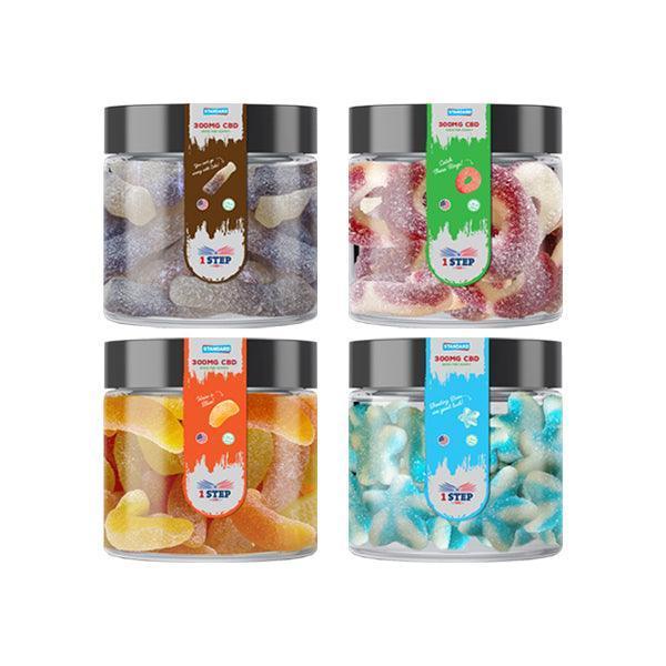 1 Step CBD Standard Gummies 300mg (100g) (BUY 1 GET 1 FREE) - remedykartelcbd1stop