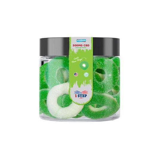 1 Step CBD Standard Gummies 300mg (100g) (BUY 1 GET 1 FREE) - remedykartelcbd1stop