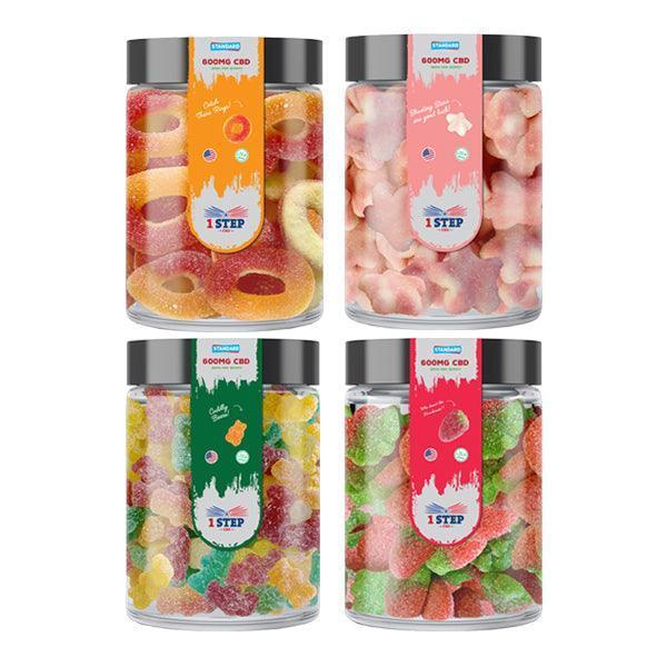 1 Step CBD Standard Gummies 600mg (200g) (BUY 1 GET 1 FREE) - remedykartelcbd1stop