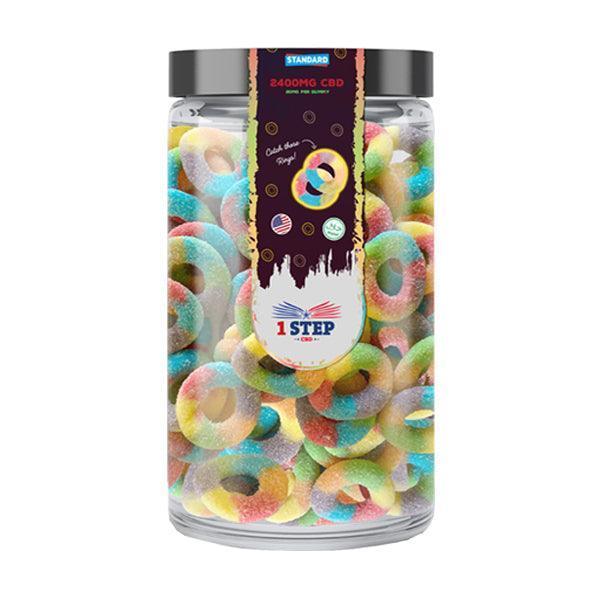 1 Step CBD Standard Neon Gummies 2400mg (800g) (BUY 1 GET 1 FREE) - remedykartelcbd1stop