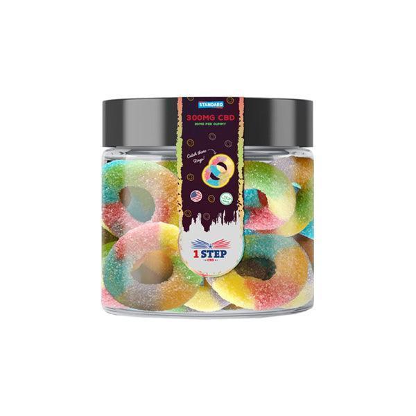 1 Step CBD Standard Neon Gummies 300mg (100g) (BUY 1 GET 1 FREE) - remedykartelcbd1stop