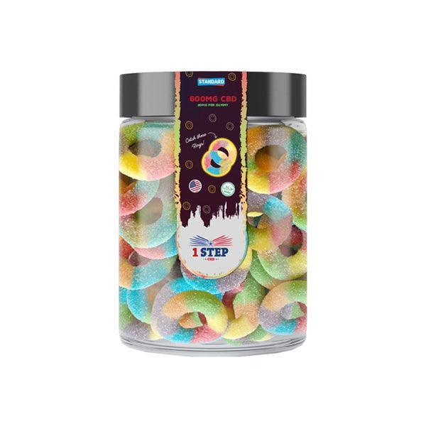 1 Step CBD Standard Neon Gummies 600mg (200g) (BUY 1 GET 1 FREE) - remedykartelcbd1stop