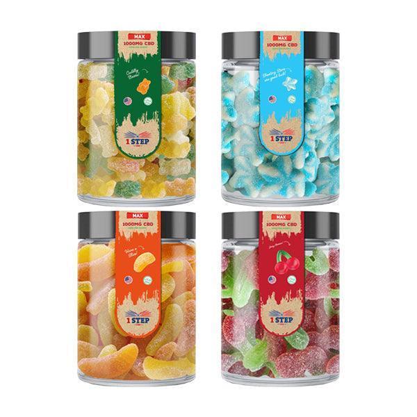 1 Step CBD Max Gummies 1000mg (200g) (BUY 1 GET 1 FREE) - remedykartelcbd1stop