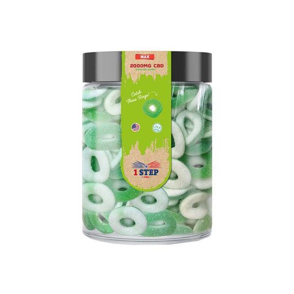 1 Step CBD Max Gummies 2000mg (400g) (BUY 1 GET 1 FREE) - remedykartelcbd1stop
