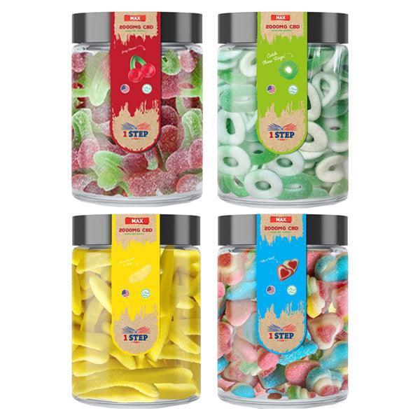 1 Step CBD Max Gummies 2000mg (400g) (BUY 1 GET 1 FREE) - remedykartelcbd1stop