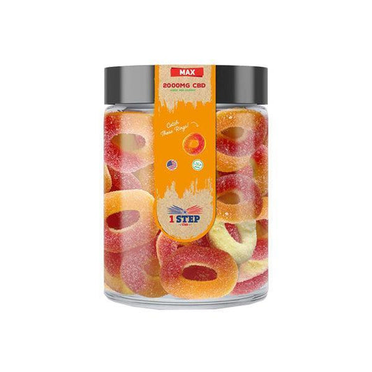 1 Step CBD Max Gummies 2000mg (400g) (BUY 1 GET 1 FREE) - remedykartelcbd1stop