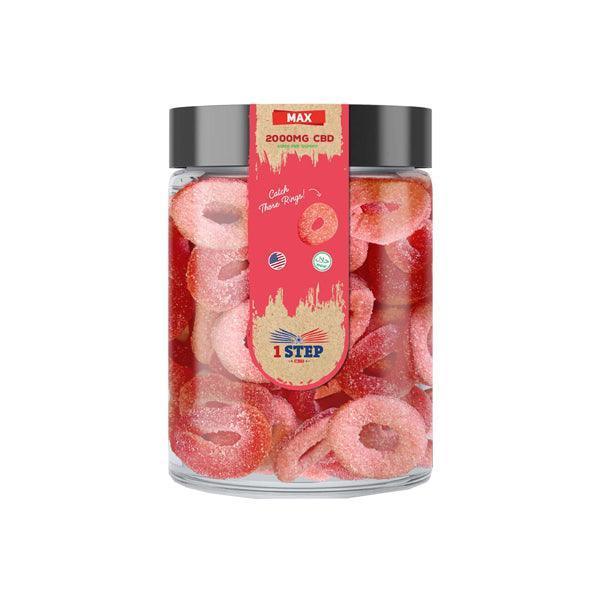 1 Step CBD Max Gummies 2000mg (400g) (BUY 1 GET 1 FREE) - remedykartelcbd1stop
