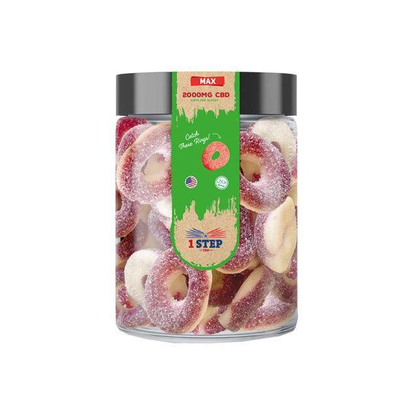 1 Step CBD Max Gummies 2000mg (400g) (BUY 1 GET 1 FREE) - remedykartelcbd1stop