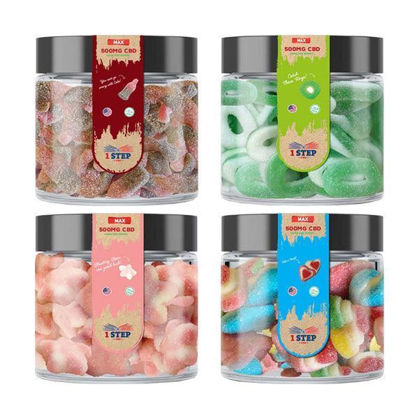 1 Step CBD Max Gummies 500mg (100g) (BUY 1 GET 1 FREE) - remedykartelcbd1stop
