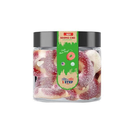 1 Step CBD Max Gummies 500mg (100g) (BUY 1 GET 1 FREE) - remedykartelcbd1stop