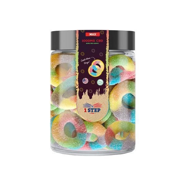 1 Step CBD Max Neon Gummies 1000mg (200g) (BUY 1 GET 1 FREE) - remedykartelcbd1stop