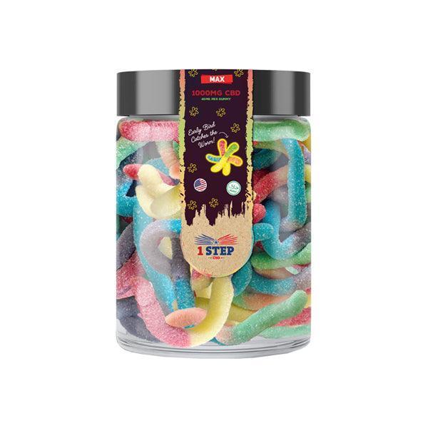 1 Step CBD Max Neon Gummies 1000mg (200g) (BUY 1 GET 1 FREE) - remedykartelcbd1stop