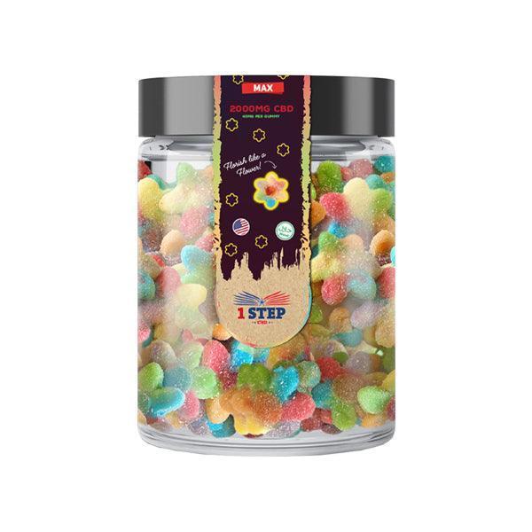 1 Step CBD Max Neon Gummies 2000mg (400g) (BUY 1 GET 1 FREE) - remedykartelcbd1stop