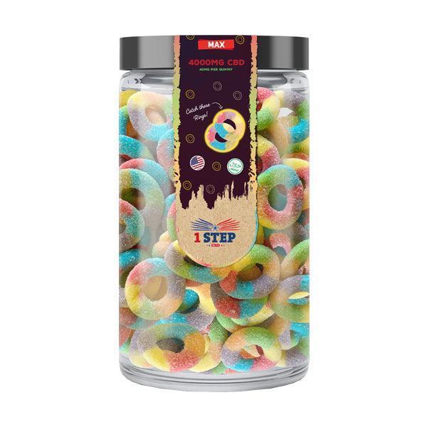 1 Step CBD Max Neon Gummies 4000mg (800g) (BUY 1 GET 1 FREE) - remedykartelcbd1stop