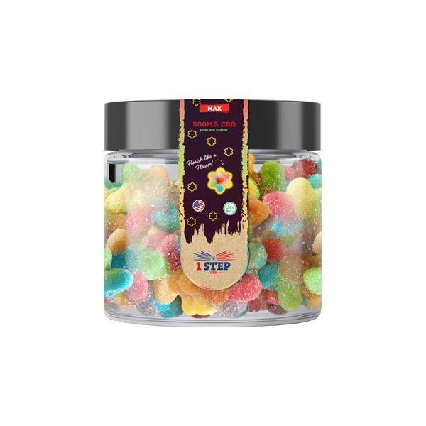 1 Step CBD Max Neon Gummies 500mg (100g) (BUY 1 GET 1 FREE) - remedykartelcbd1stop
