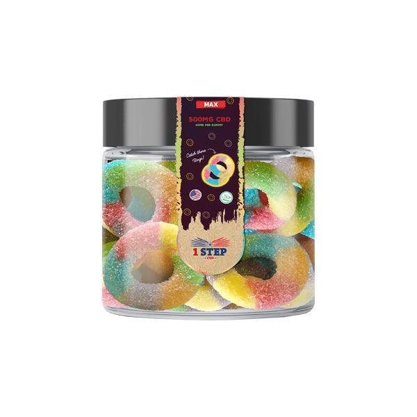 1 Step CBD Max Neon Gummies 500mg (100g) (BUY 1 GET 1 FREE) - remedykartelcbd1stop
