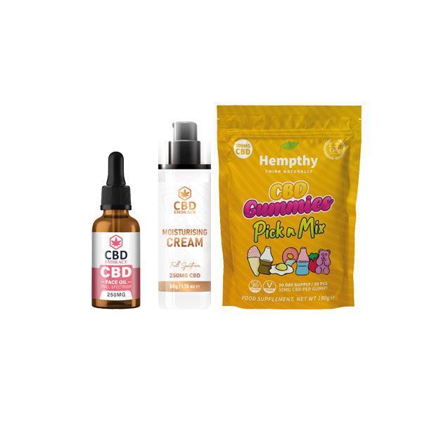 Hempthy CBD Embrace Skincare CBD Gift Box - Christmas - remedykartelcbd1stop