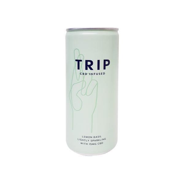 24 x TRIP 15mg CBD Infused Lemon & Basil Drink 250ml - remedykartelcbd1stop
