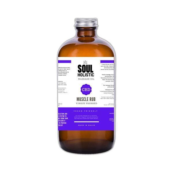 Soul Holistic Muscle Rub Massage CBD Oil - 100ml - remedykartelcbd1stop