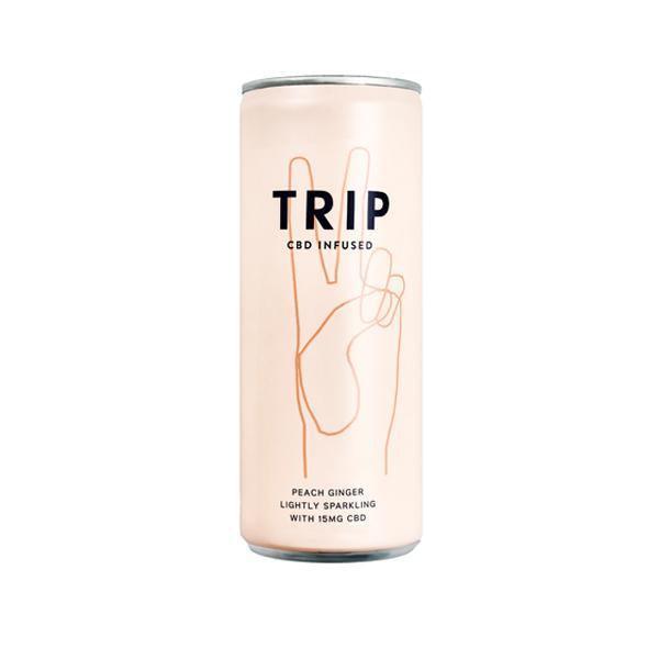 24 x TRIP 15mg CBD Infused Peach & Ginger Drink 250ml - remedykartelcbd1stop