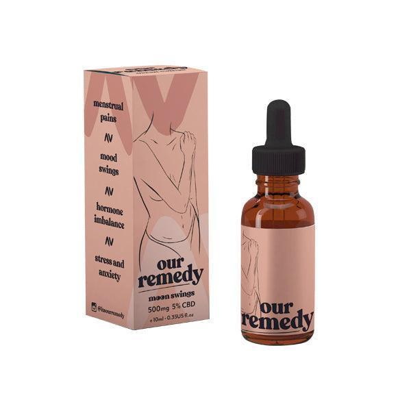 Our Remedy 500mg Natural CBD Oil 10ml - Moon Swings - remedykartelcbd1stop