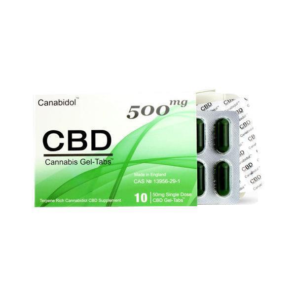 CBD by British Cannabis 500mg CBD Gel-Tabs 10 Capsules - remedykartelcbd1stop