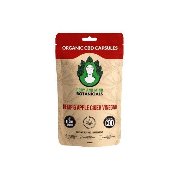 Body and Mind Botanicals 405mg CBD Hemp & Apple Cider Vinegar Capsules - 90 Caps - remedykartelcbd1stop