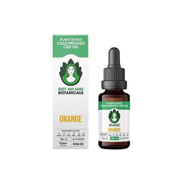 Body and Mind Botanicals 300mg CBD Orange Cold Pressed Cannabis Oil 10ml - remedykartelcbd1stop