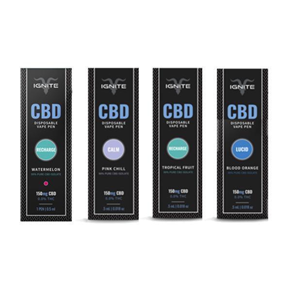 Ignite CBD 150mg Disposable Vapes - remedykartelcbd1stop