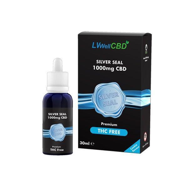 LVWell CBD Silver Seal 1000mg 30ml Hemp Seed Oil - remedykartelcbd1stop