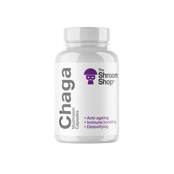 The Shroom Shop Chaga Mushroom 45000mg Capsules - 90 Caps - remedykartelcbd1stop