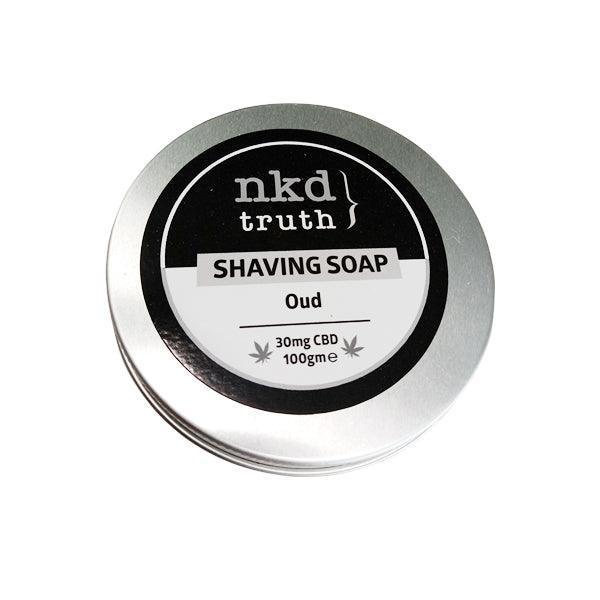 NKD 30mg CBD Speciality Shaving Soap 100g - Oud - remedykartelcbd1stop