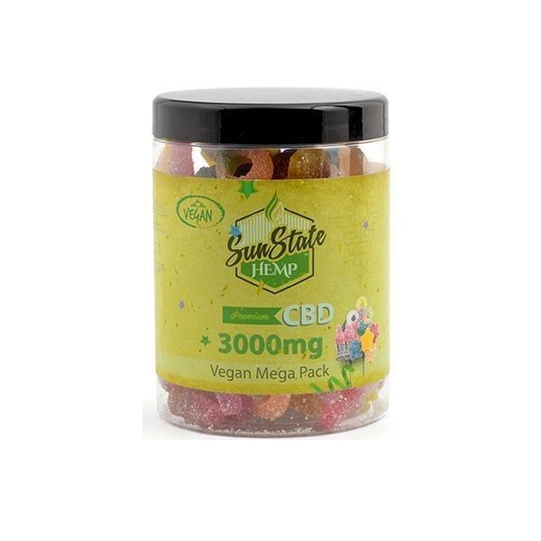 Sun State Hemp 3000mg CBD Mega Pack Gummies - remedykartelcbd1stop