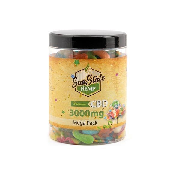 Sun State Hemp 3000mg CBD Mega Pack Gummies - remedykartelcbd1stop