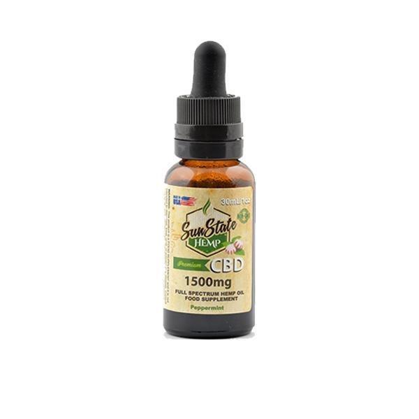 Sun State Hemp 1500mg CBD Full Spectrum Tincture Oil 30ml - remedykartelcbd1stop