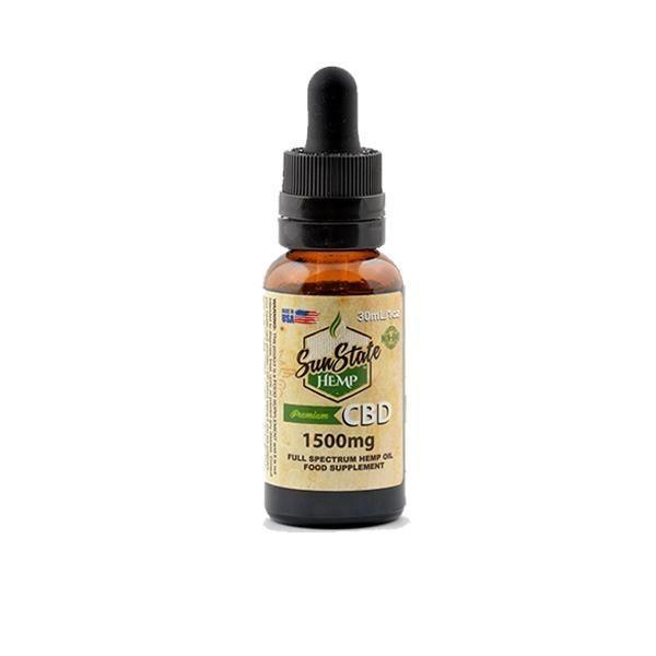 Sun State Hemp 1500mg CBD Full Spectrum Tincture Oil 30ml - remedykartelcbd1stop