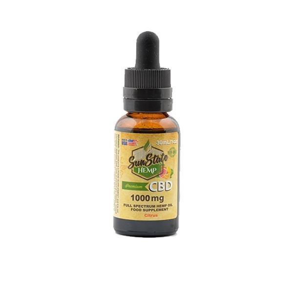 Sun State Hemp 1000mg CBD Full Spectrum Tincture Oil 30ml - remedykartelcbd1stop