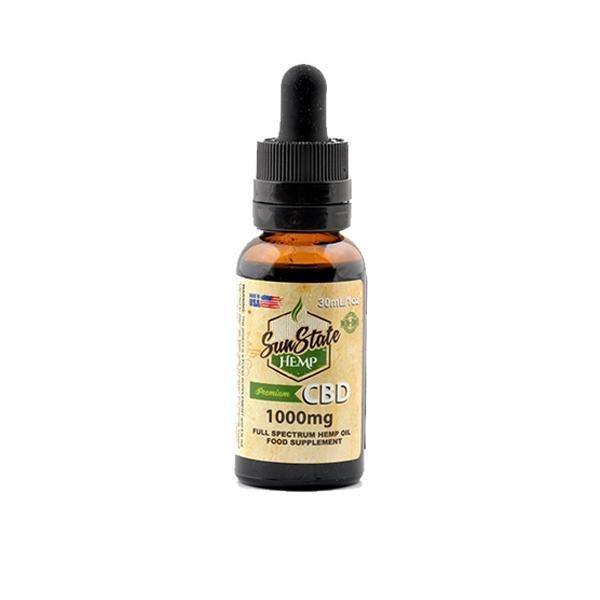 Sun State Hemp 1000mg CBD Full Spectrum Tincture Oil 30ml - remedykartelcbd1stop