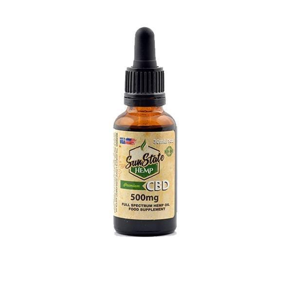 Sun State Hemp 500mg CBD Full Spectrum Tincture Oil 30ml - remedykartelcbd1stop