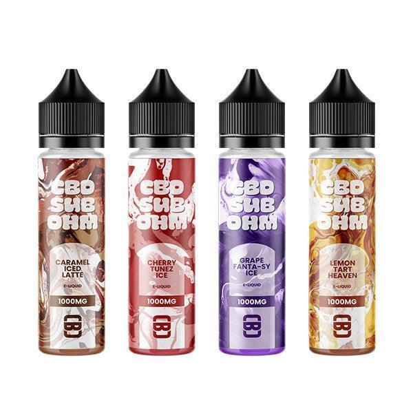 CBD Sub Ohm 1000mg CBD E-liquid 50ml (70VG/30PG) (BUY 1 GET 2 FREE) - remedykartelcbd1stop