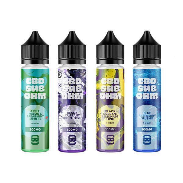 CBD Sub Ohm 500mg CBD E-liquid 50ml (70VG/30PG) (BUY 1 GET 2 FREE) - remedykartelcbd1stop