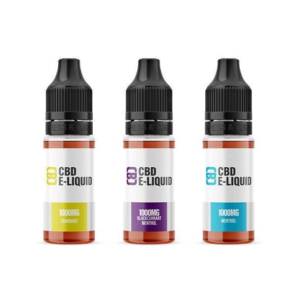 CBD Asylum 1000mg CBD E-liquid 10ml (70VG/30PG) (BUY 1 GET 2 FREE) - remedykartelcbd1stop
